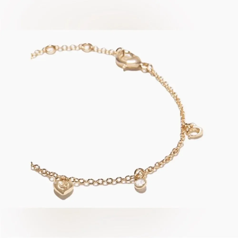 Coach Charm Bracelet - Gold - new